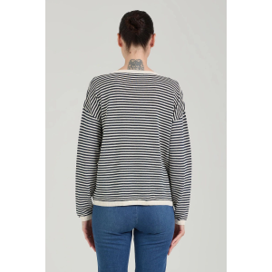 Pullover da donna TAKE TWO DK04046 a righe lurex