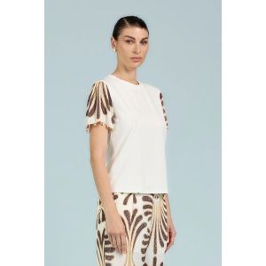 T-Shirt da donna TAKE TWO DK02803 maniche a fantasia