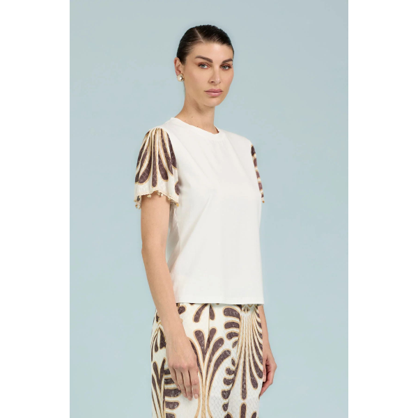 T-Shirt da donna TAKE TWO DK02803 maniche a fantasia