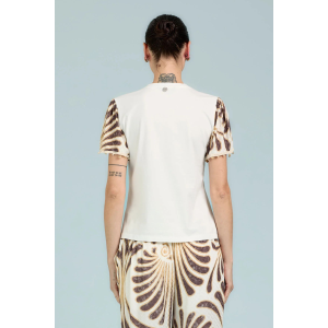 T-Shirt da donna TAKE TWO DK02803 maniche a fantasia