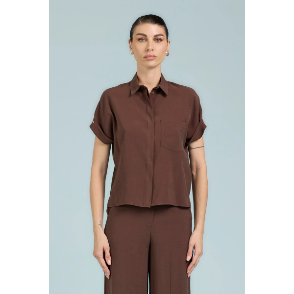 Camicia da donna Take Two DK03011 in cupro