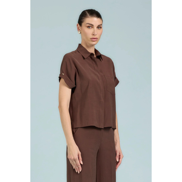 Camicia da donna Take Two DK03011 in cupro