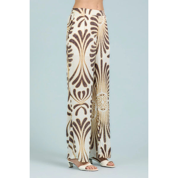 Pantalone da donna TAKE TWO DK02739 a fantasia