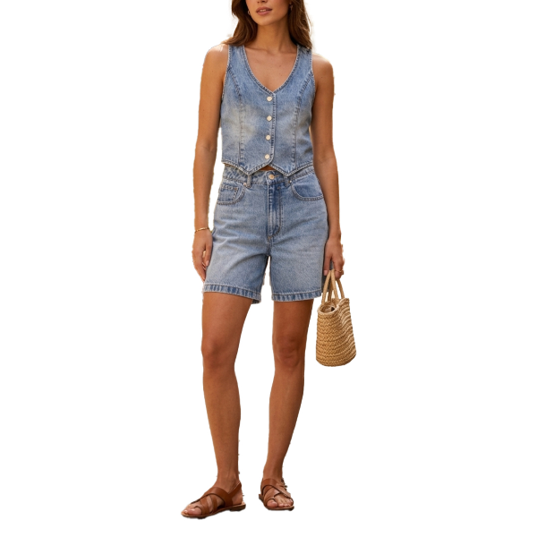 Bermuda da donna GIANNI LUPO GLD2112YH in denim