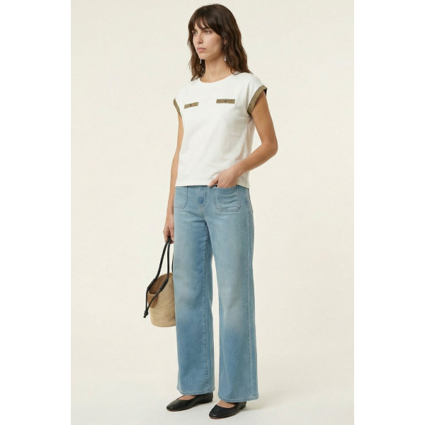 T-Shirt da donna LOLITAS&L A2392TP con riporti lurex