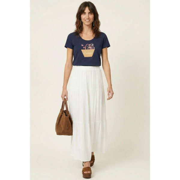 T-Shirt da donna LOLITAS&L A2335TP borsa con fiori