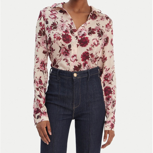 Camicia da donna GUESS W6RH73 WDW82 Clouis