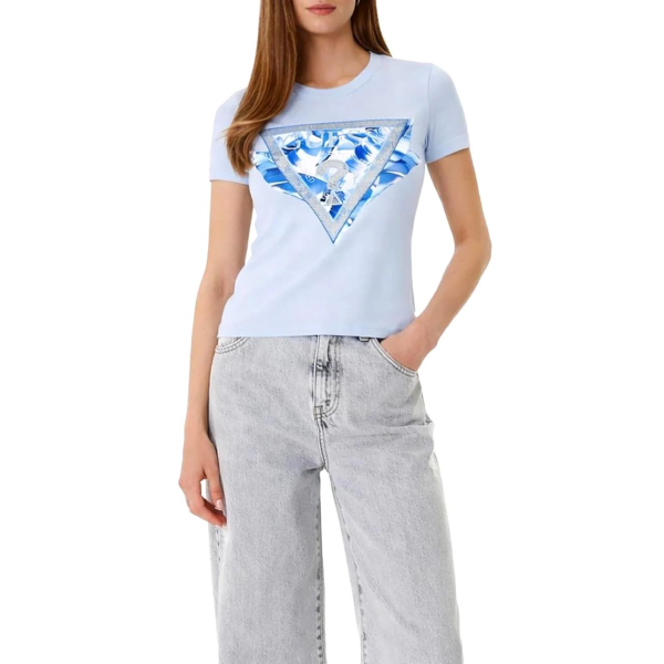 T-Shirt da donna GUESS W6GI11 K3026 Feather