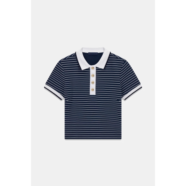 Polo da donna GUESS W6GP17 K2946 Alphonsine Striped