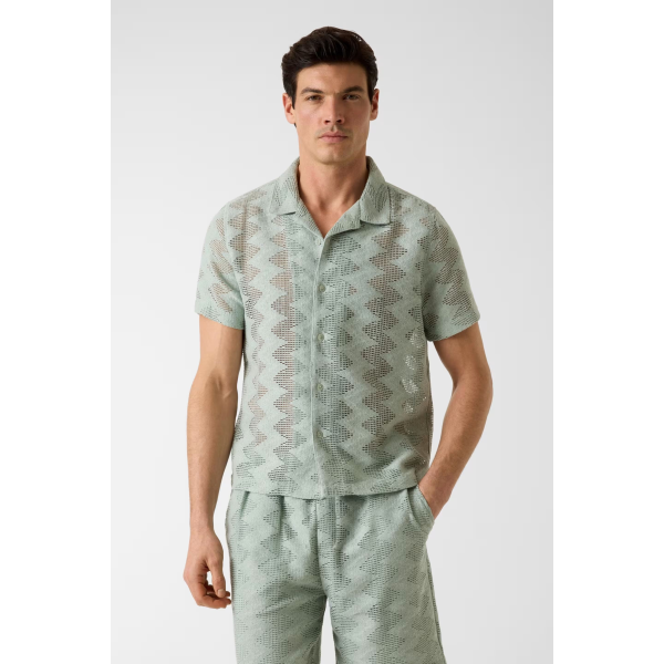 Camicia da uomo GUESS M6GP46 K3236 Lattice
