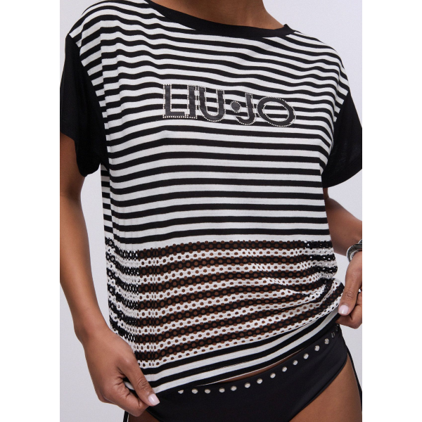 T-Shirt da donna LIU JO VA6039 J3908 09096