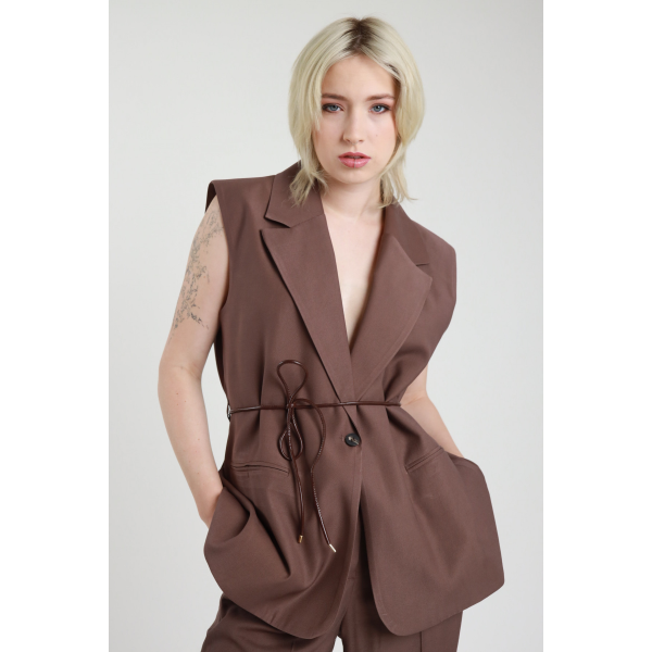 Gilet da donna SUSY MIX J1039I121 con cintura