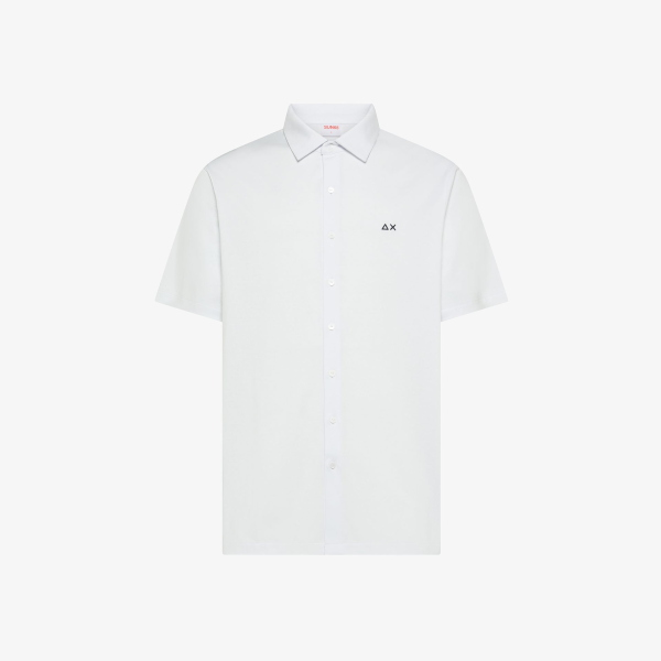 Camicia da uomo SUN68 A36134 jersey mercerizzato