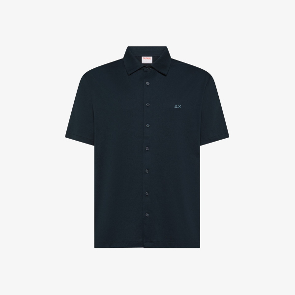 Camicia da uomo SUN68 A36134 jersey mercerizzato