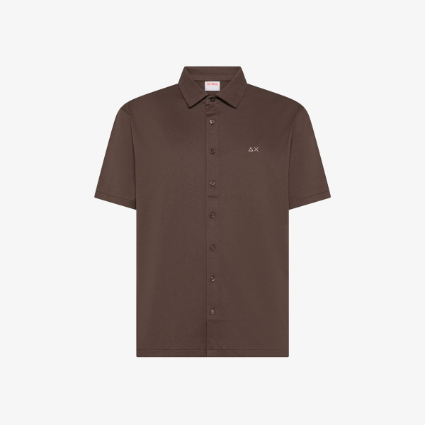 Camicia da uomo SUN68 A36134 jersey mercerizzato