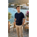 T-Shirt da uomo SUN68 K36110 in filo di cotone